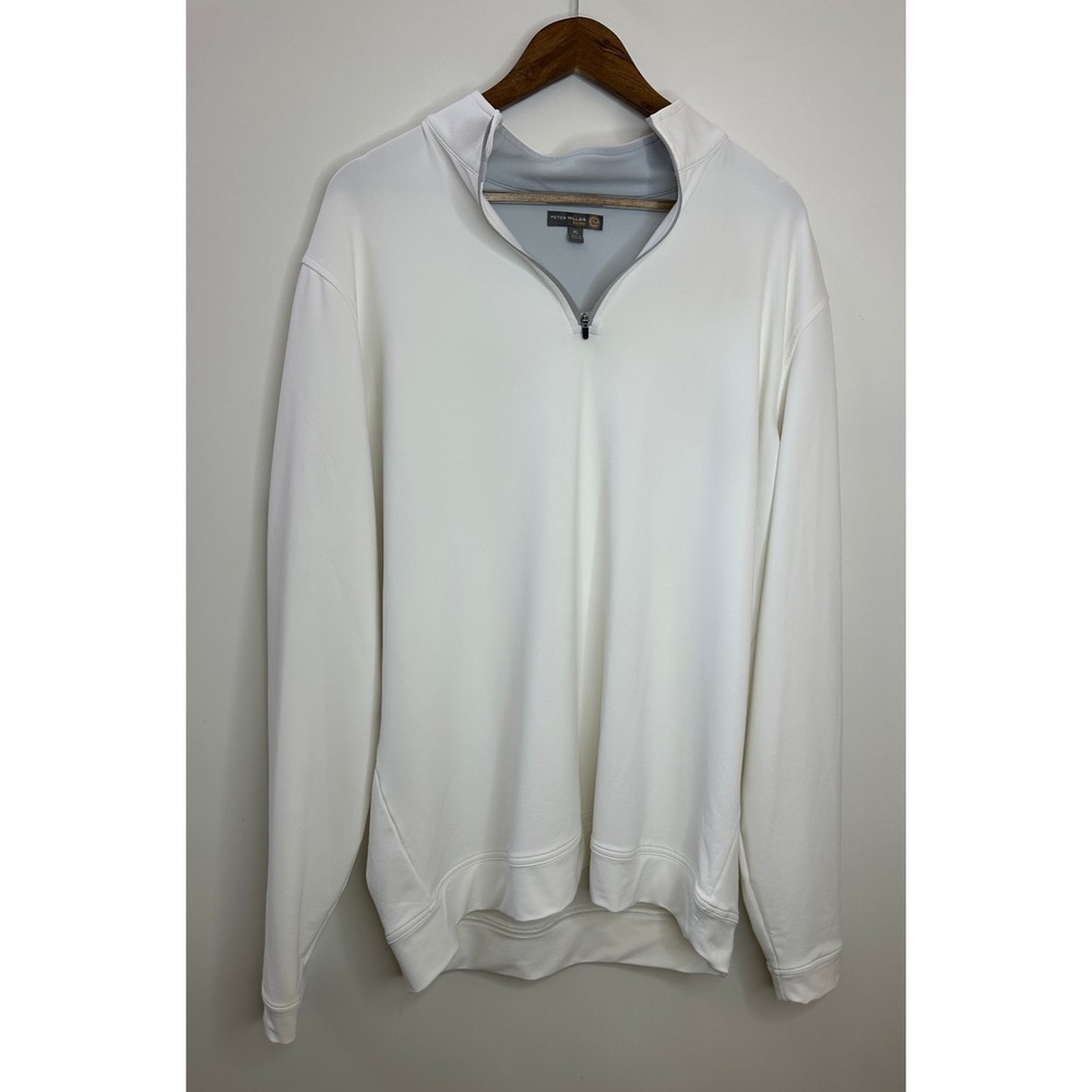 Peter Millar Quarter Zip Perth Performance Stretch Wicking Men's XL Pullover - Picture 2 of 15